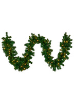 Prelit Warm White 270cm Garland Christmas Decoration - Main Image