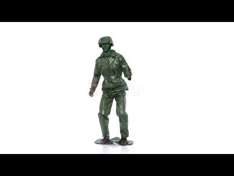 Men's Green Toy Soldier Army Costume Product Video