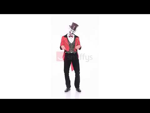 Men's Evil Ringmaster Halloween Fancy Dress Costume Video
