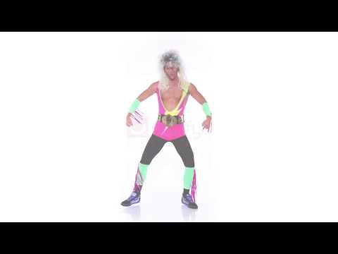 1980's Wrestler Men's Novelty Fancy Dress Costume Video