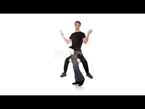 Adult's Novelty North Korean Dictator Kim Jong-un Ride on Piggy Back Costume Product Video