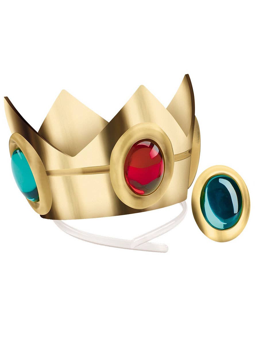 Image of Super Mario Princess Peach Crown and Amulet Accessory Set