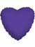 Image of Purple Heart Shaped 46cm Foil Party Balloon
