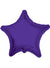 Image of Purple Star Shaped 46cm Foil Party Balloon