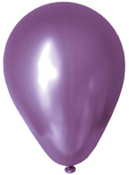 Image of Purple Chrome 10 Pack 30cm Latex Balloons