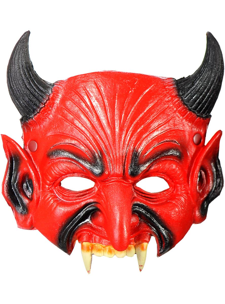 PVA Half Face Foam Devil Halloween Costume Mask