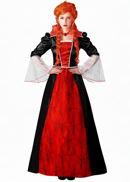Queen of Darkness Womens Vampire Halloween Costume - Main Image