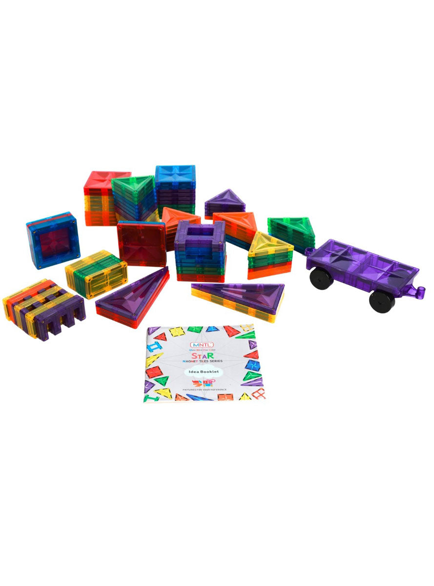 Rainbow 108 Piece Magnetic Tiles - Alternative Image 3