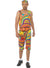 Image of Rainbow 1980s Work Out Men's Funny Costume - Front Image