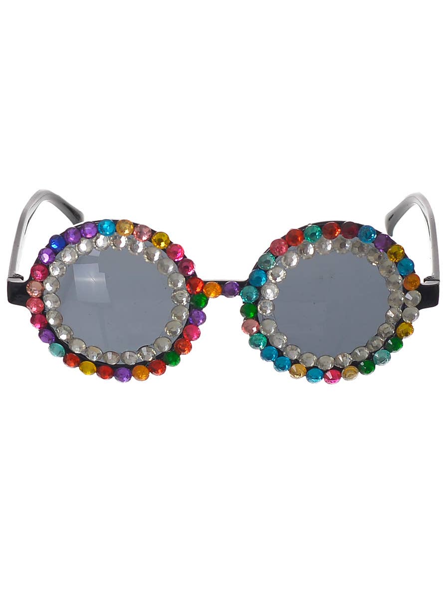 Image of Rainbow Jewelled Festival Costume Glasses