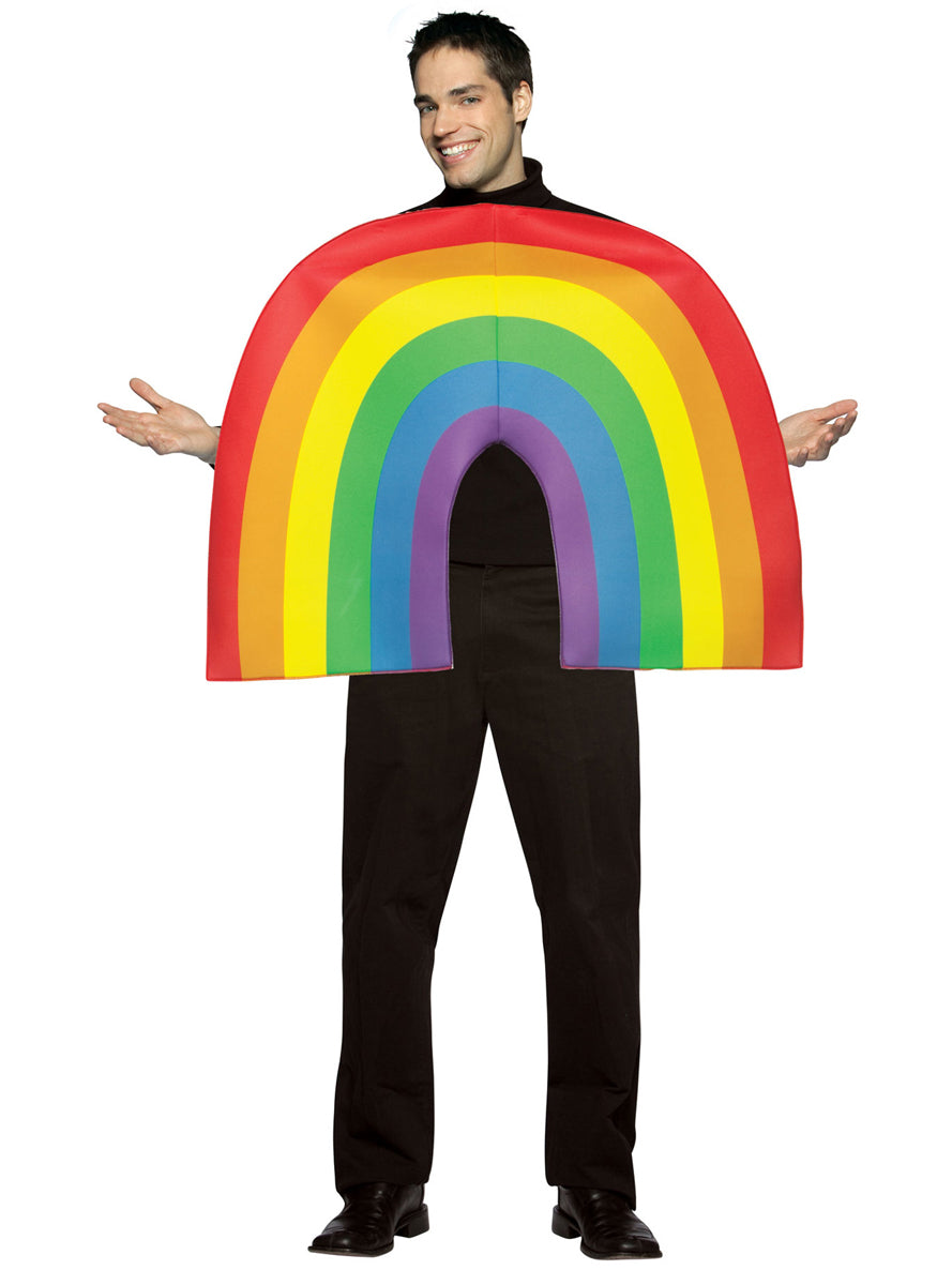 Rainbow Novelty Adults Costume - Alternative Image