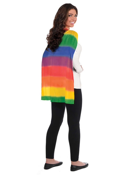 Rainbow Fabric Costume Cape