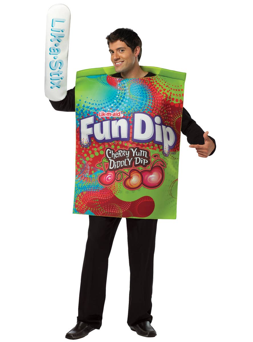 Men's Novelty Fun Dip Candy Fancy Dress Costume Main