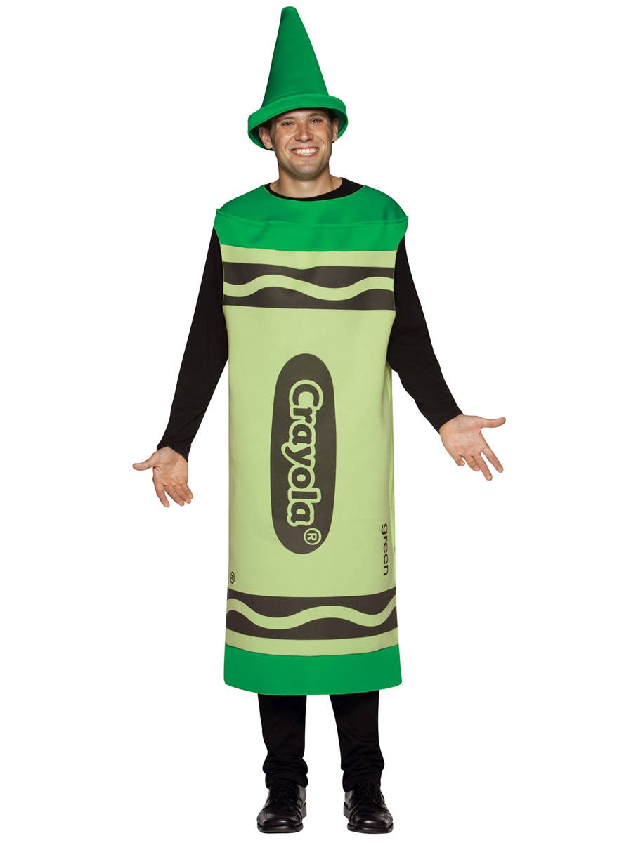 Green Crayola Crayon Costume Green Crayon Fancy Dress Costume