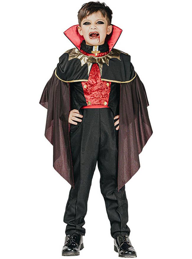 Image of Midnight Vampire Boys Halloween Costume