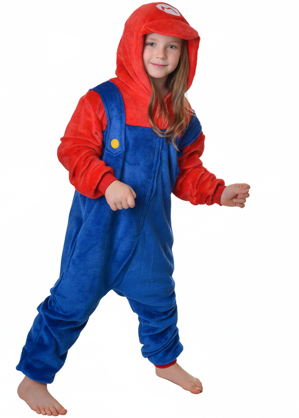 Super Mario Gaming Costume Onesie -Main Image 
