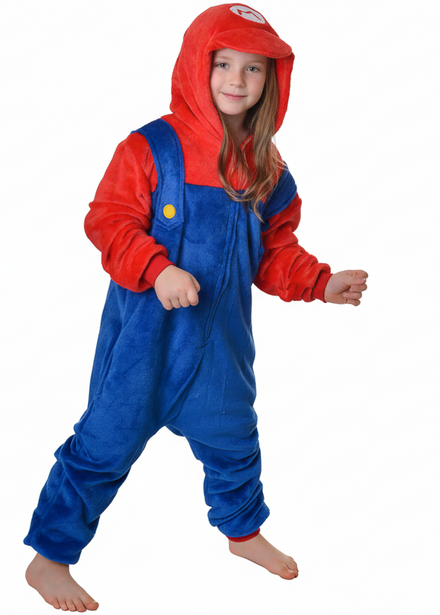 Super Mario Gaming Costume Onesie -Main Image 
