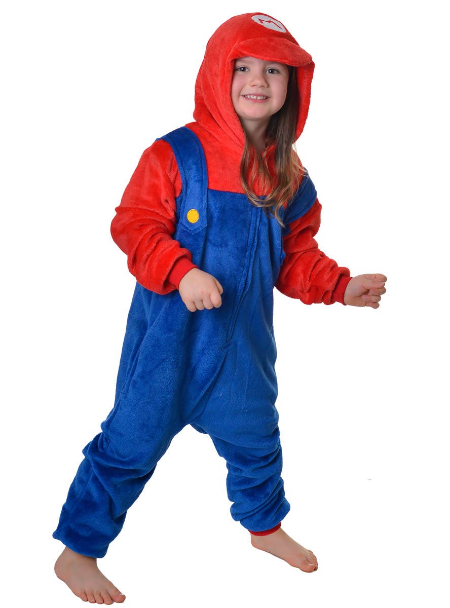 Image Of Super Mario Gaming Costume Onesie Main Image 