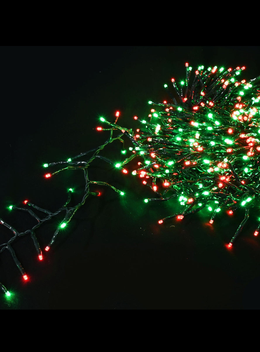 Red and Green 720 Bulb Fairy String Lights