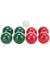 Red and Green Resin Deluxe Bocce Balls Set - Main Image