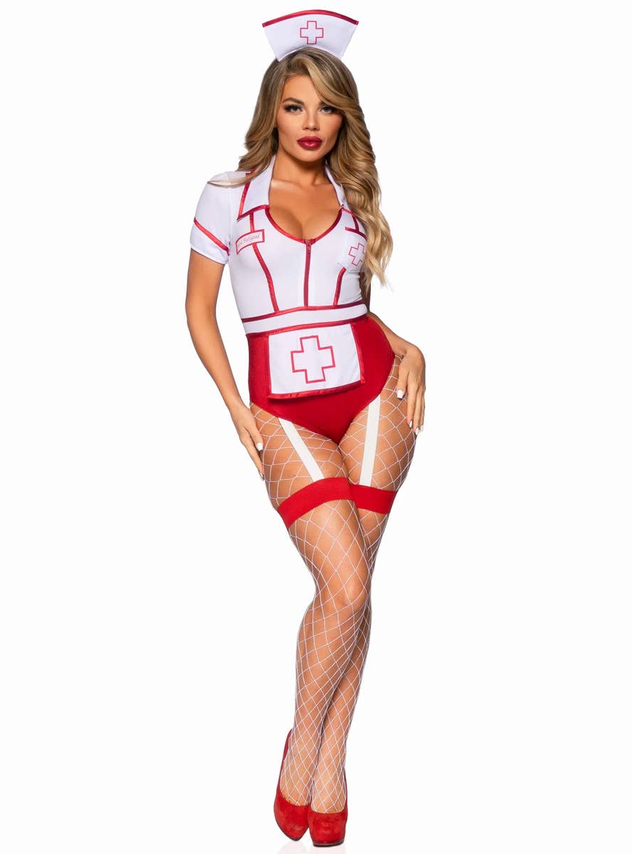 Image of Front of Nurse Feelgood Women's Sexy Uniform Costume