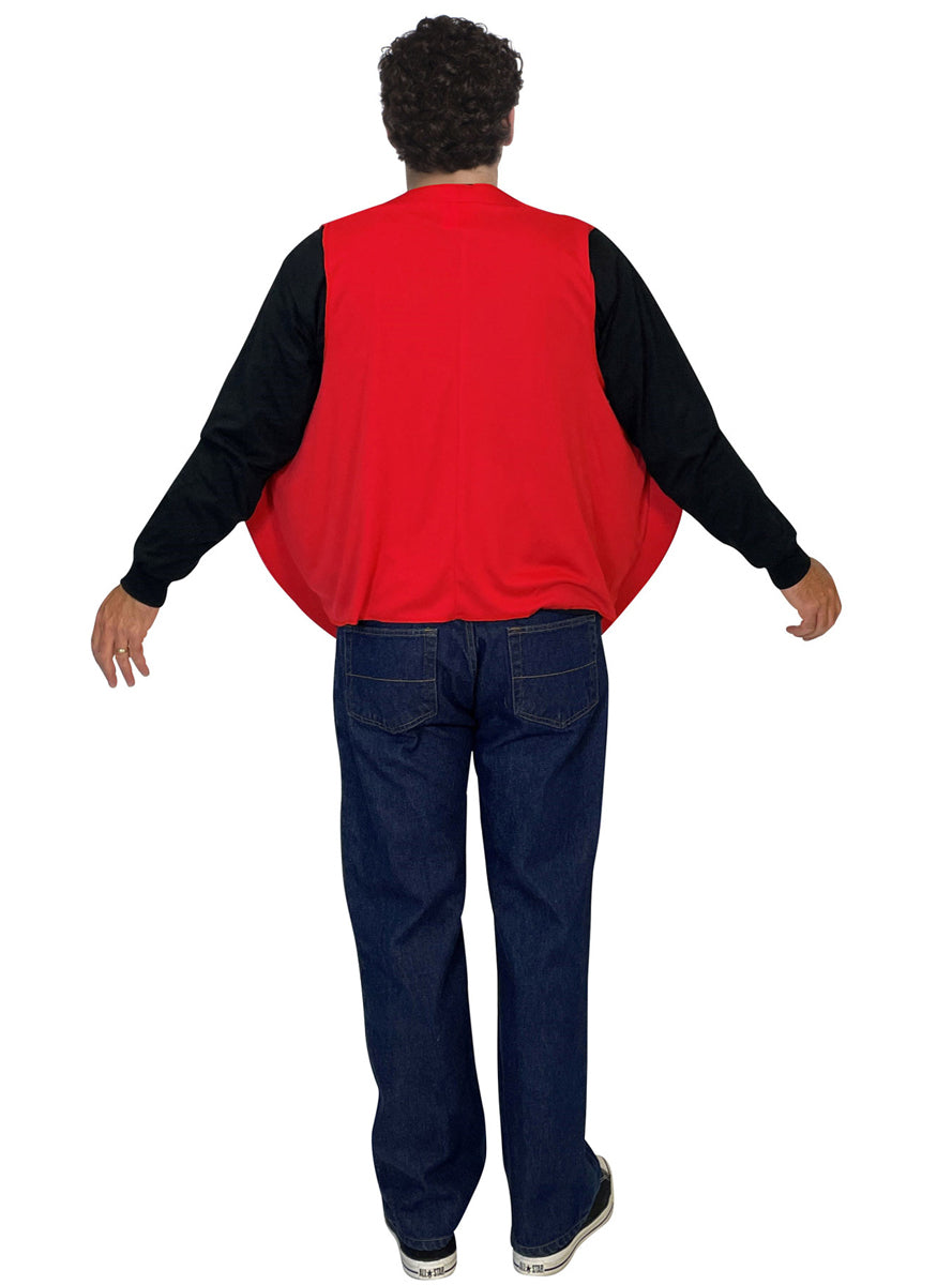 Red Apple Novelty Adults Fruit Costume - Back Image