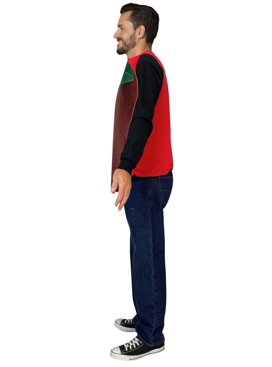 Red Apple Novelty Adults Fruit Costume - Side Image