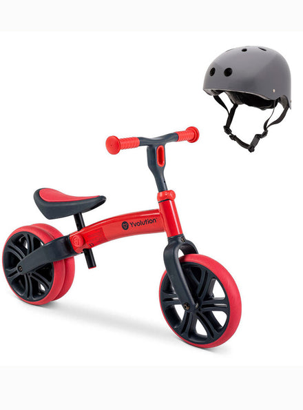 Red Balance Bike for Kids with Bonus Helmet