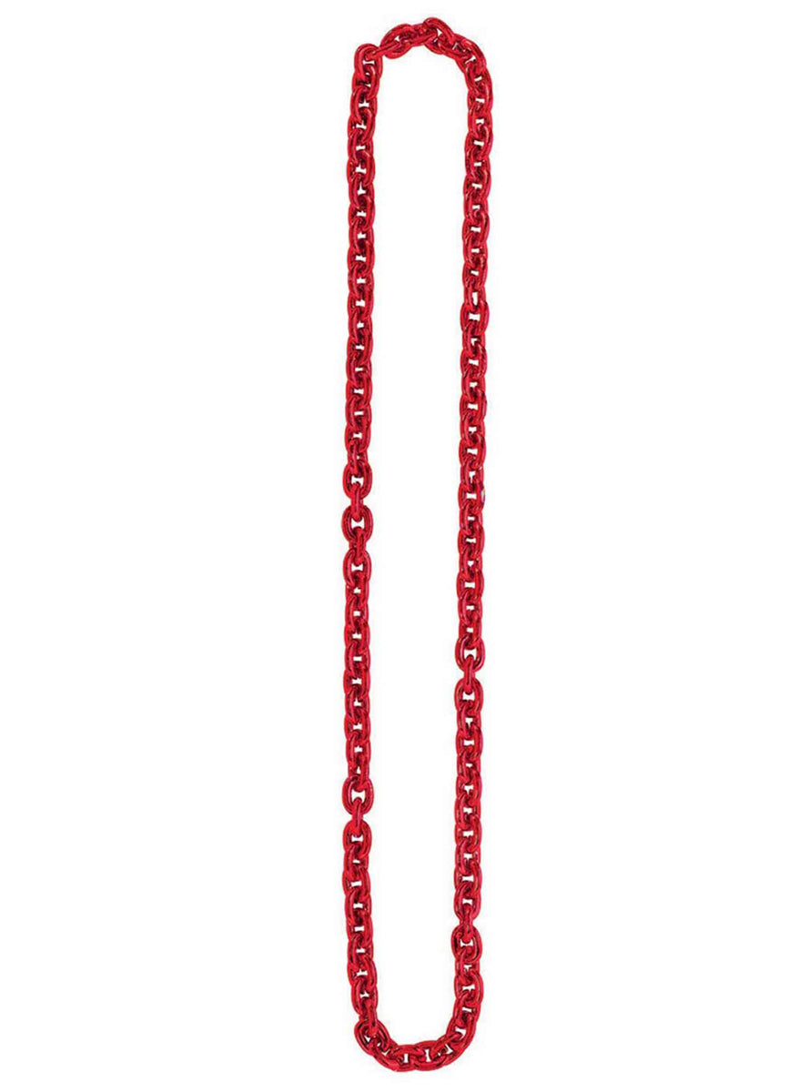 Basic Red Chain Link Necklace