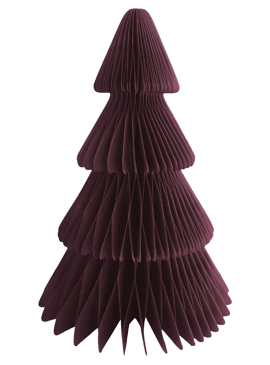 Red Christmas Tree Honeycomb Decoration 20cm Main Image