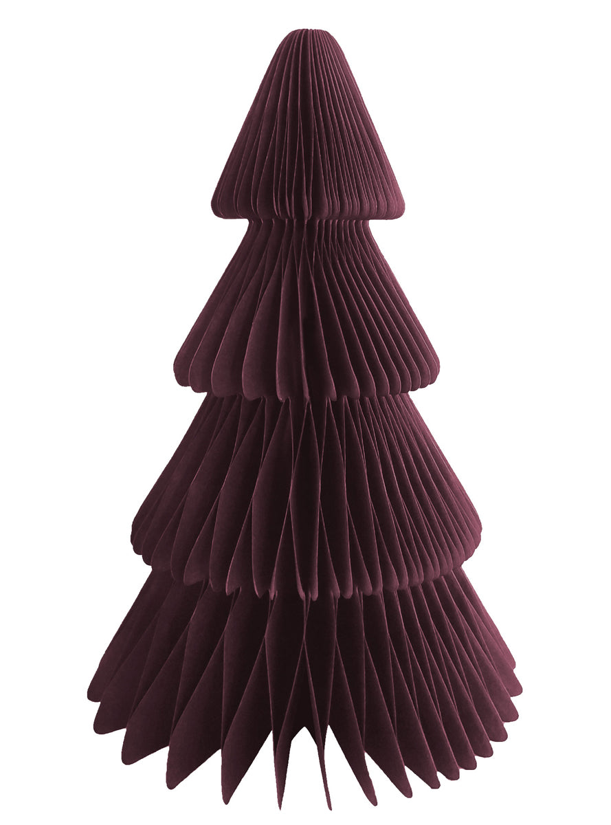 Red Christmas Tree Honeycomb Decoration 35cm Main Image