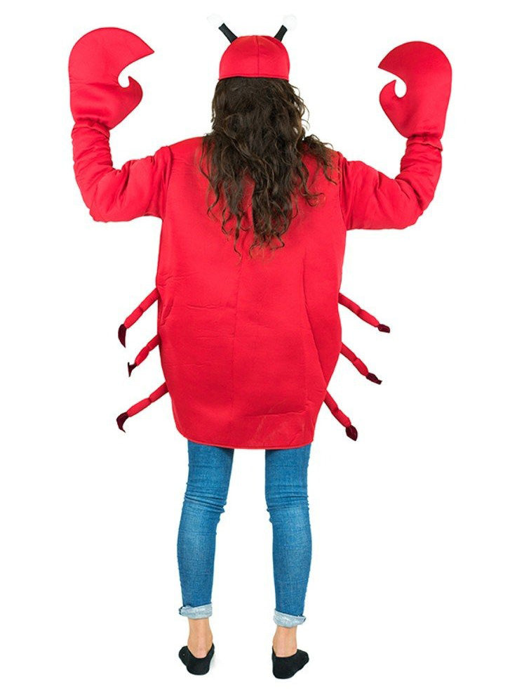 Red Crab Novelty Adults Sea Animal Costume - Alternative Back Image