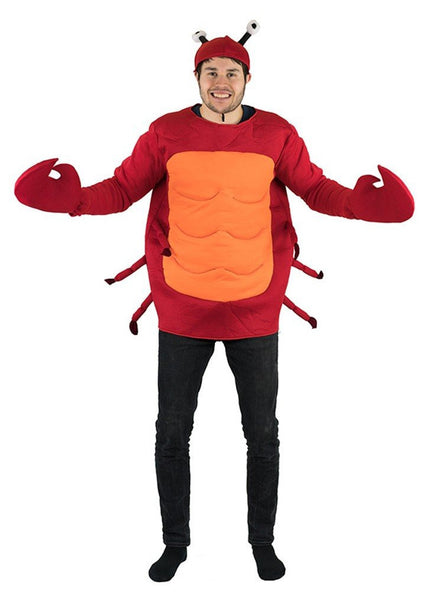 Red Crab Novelty Adults Sea Animal Costume - Main Image