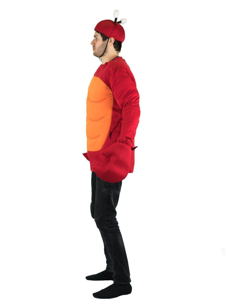 Red Crab Novelty Adults Sea Animal Costume - Side Image