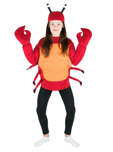 Red Crab Novelty Kids Sea Animal Costume - Main Image
