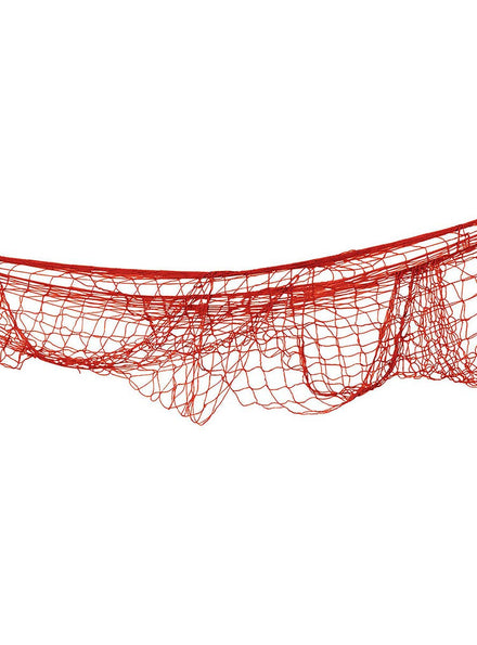 Image of Red Fish Netting Party Decoration - Main Image