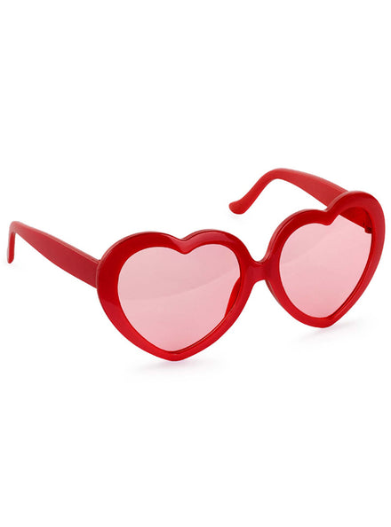 Red Heart Adults Party Glasses - Main Image