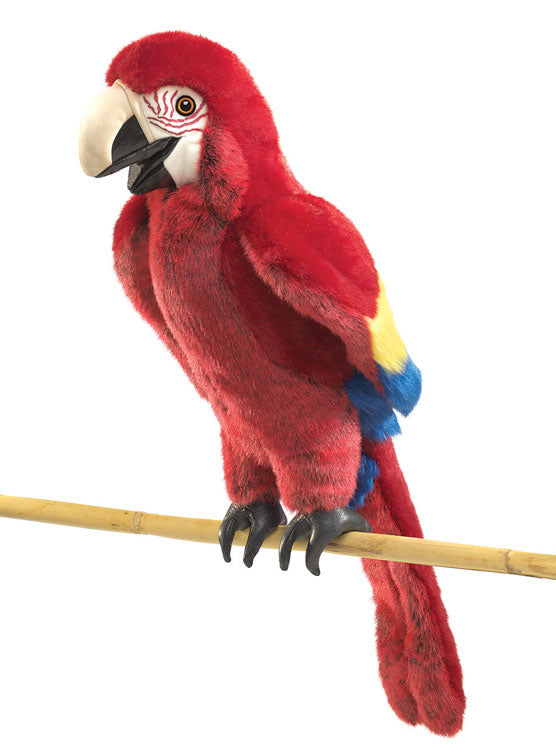 Red Macaw Puppet - Main Image