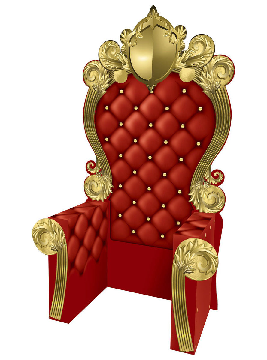 Red Throne 213cm 3D Party Prop - Alternative Image