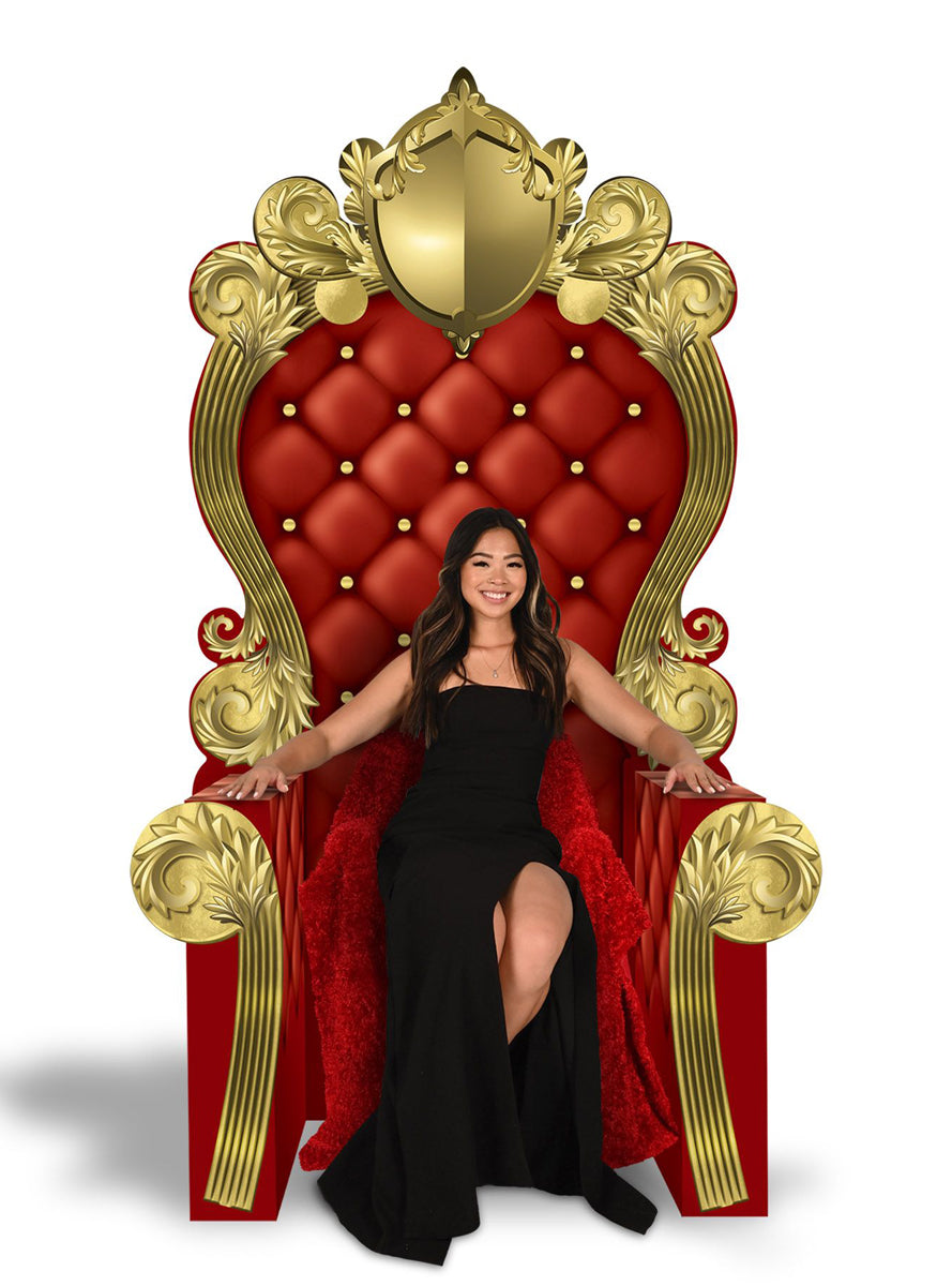 Red Throne 213cm 3D Party Prop - Main Image