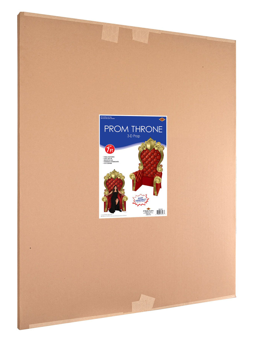 Red Throne 213cm 3D Party Prop - Packaging Image
