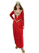 Image of Regal Red Velvet Womens Medieval Costume
