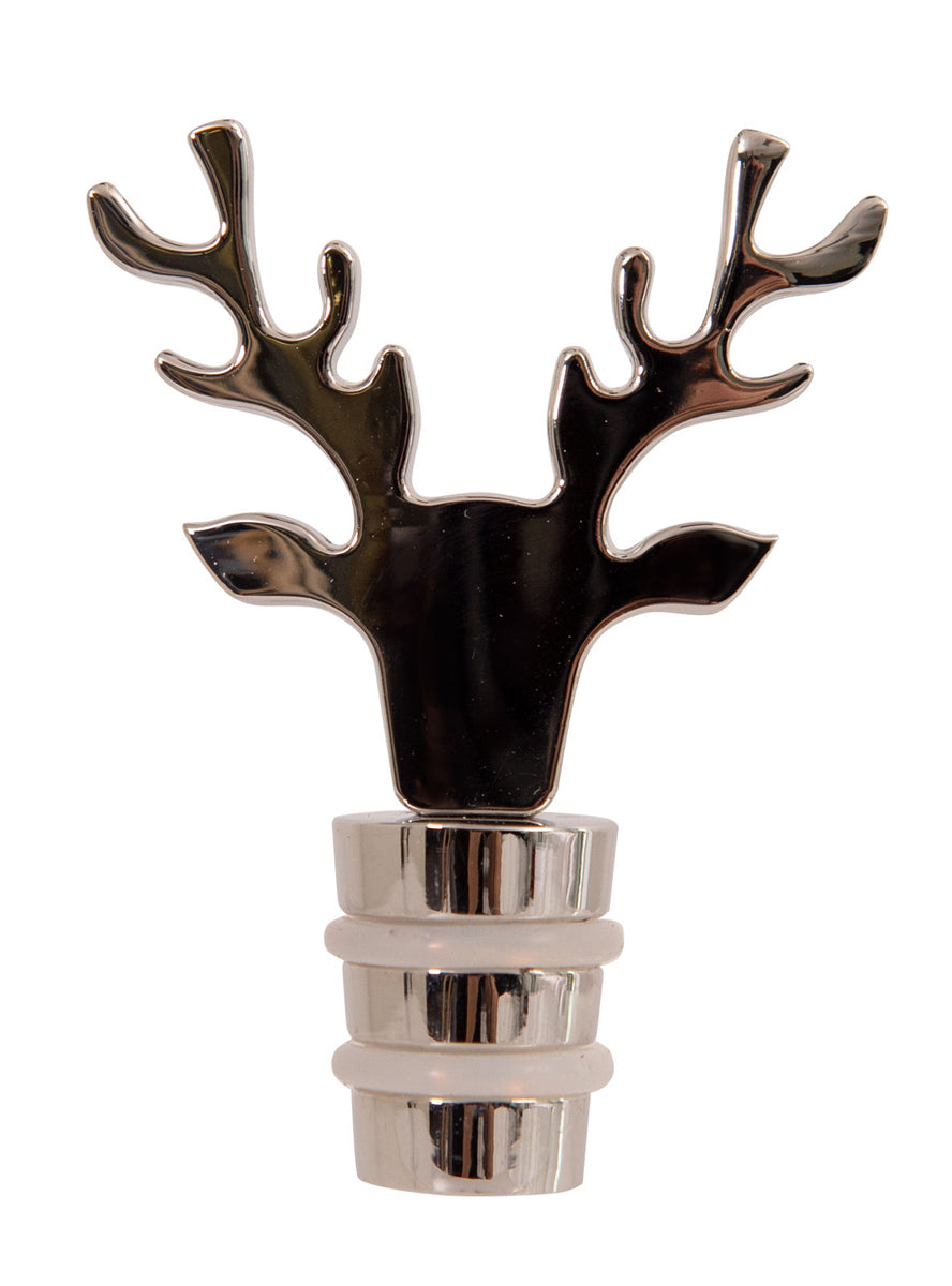 Reindeer Shaped Alloy Bottle Stopper - Main Image