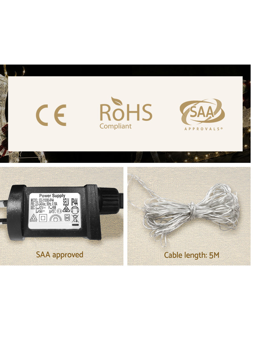 Reindeer with Sleigh LED Christmas Decoration - Information Image 4