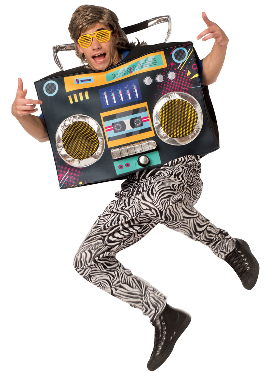 Retro 80s Boom Box Novelty Adults Costume - Main Image