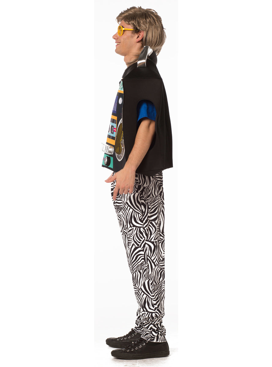 Retro 80s Boom Box Novelty Adults Costume - Side Image