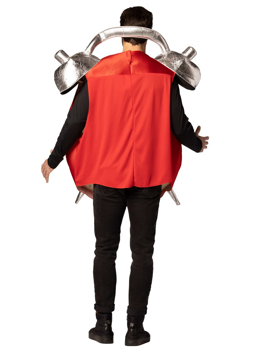Retro Alarm Clock Novelty Adults Costume - Back Image