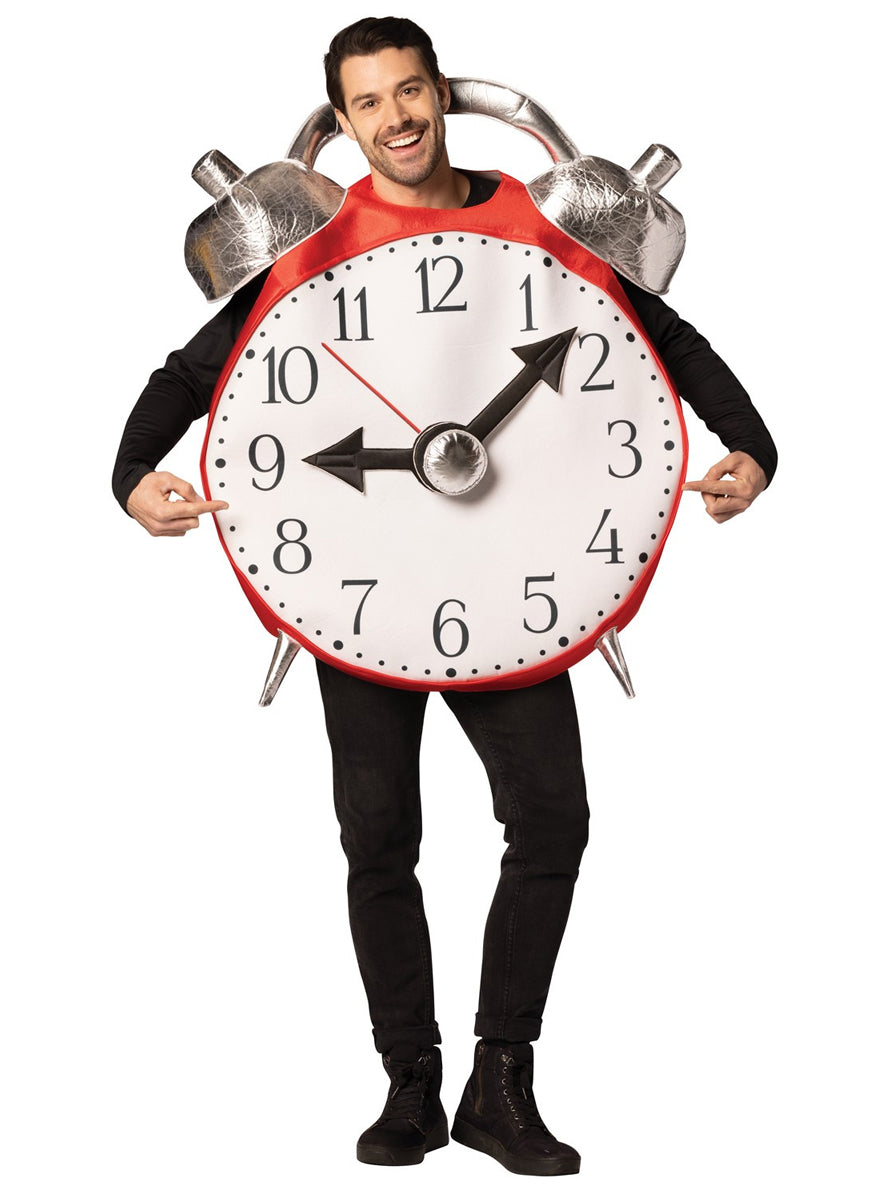 Retro Alarm Clock Novelty Adults Costume - Main Image
