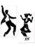 Image of 50s Rock N Roll Silhouette Cut Outs Decoration