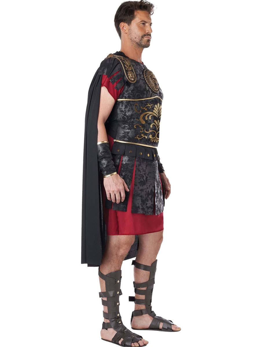 Image of Roman Warrior Men's Deluxe Gladiator Costume - Side View